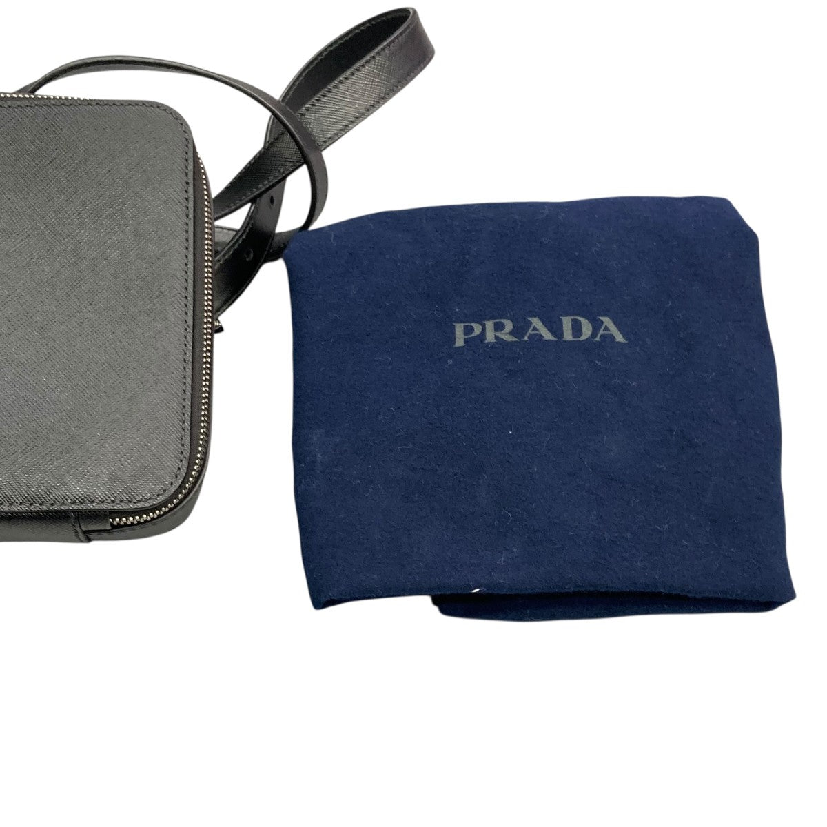 PRADA(プラダ) サフィアーノショルダーバッグ2VZ038 2VZ038 ブラック