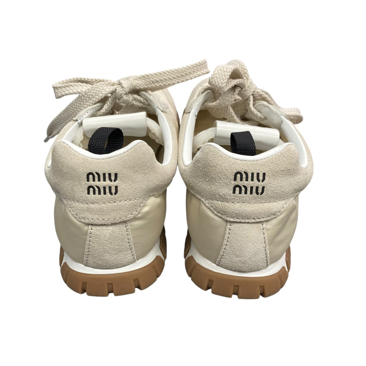 MIU MIU(ミュウミュウ) Tyreスニーカー417 417 アイボリー サイズ 38
