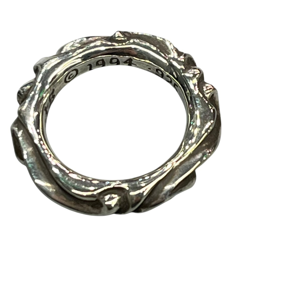 CHROME HEARTS SCROLL BANDリング 古着・中古-4枚目のアイテム画像