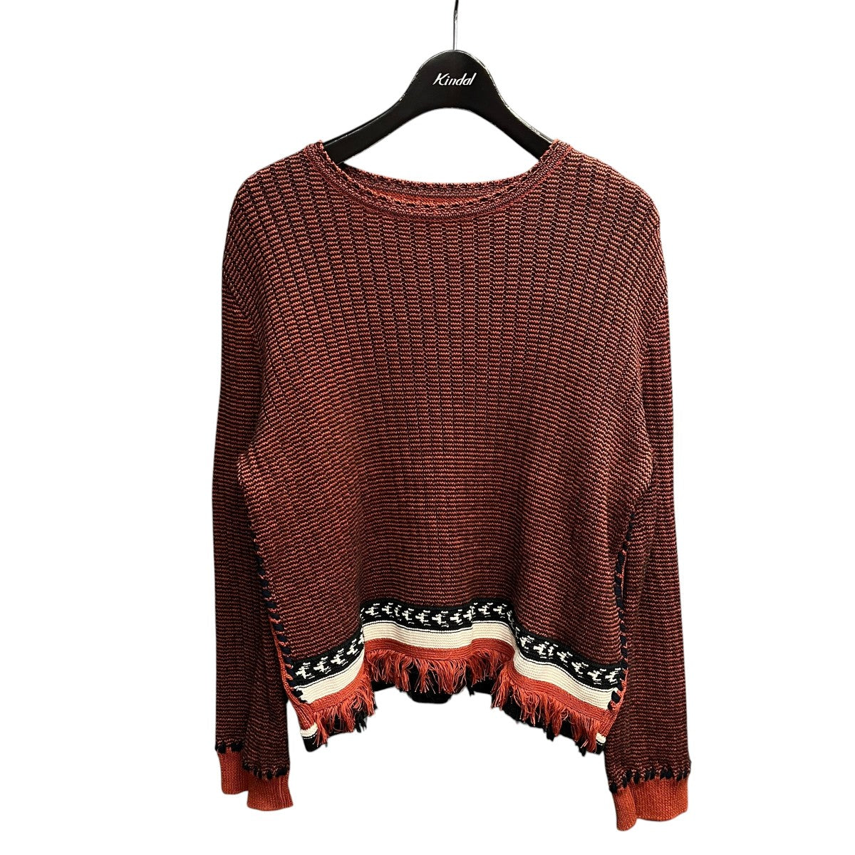 Haat 21SSMIXED FRINGE KNITニットHA11KJ310 古着・中古-1枚目のアイテム画像