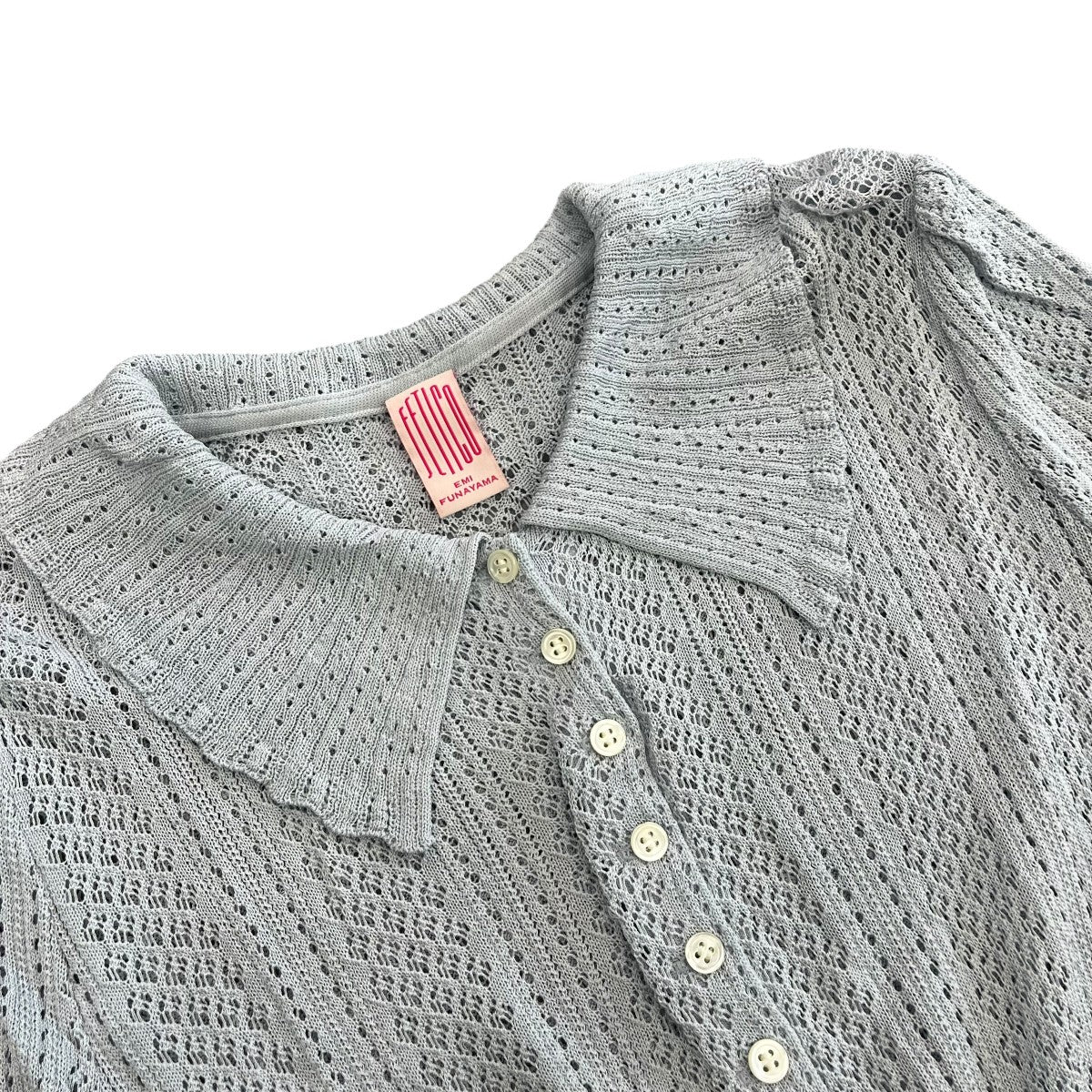 FETICO 25SSLace Knit Short-Sleeved Cardigan半袖カーディガンFTC252-0701 古着・中古-3枚目のアイテム画像