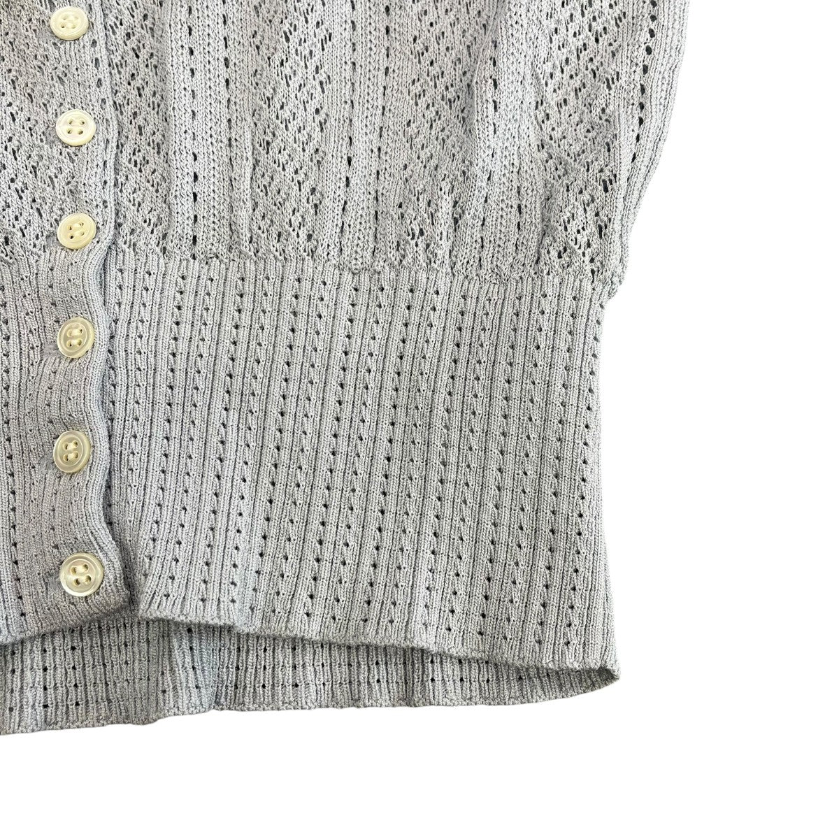FETICO 25SSLace Knit Short-Sleeved Cardigan半袖カーディガンFTC252-0701 古着・中古-5枚目のアイテム画像