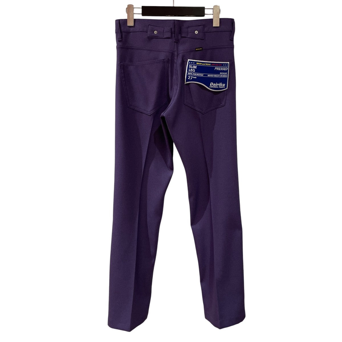 22AWSlim pressed pantsスラックスAW22 P-4