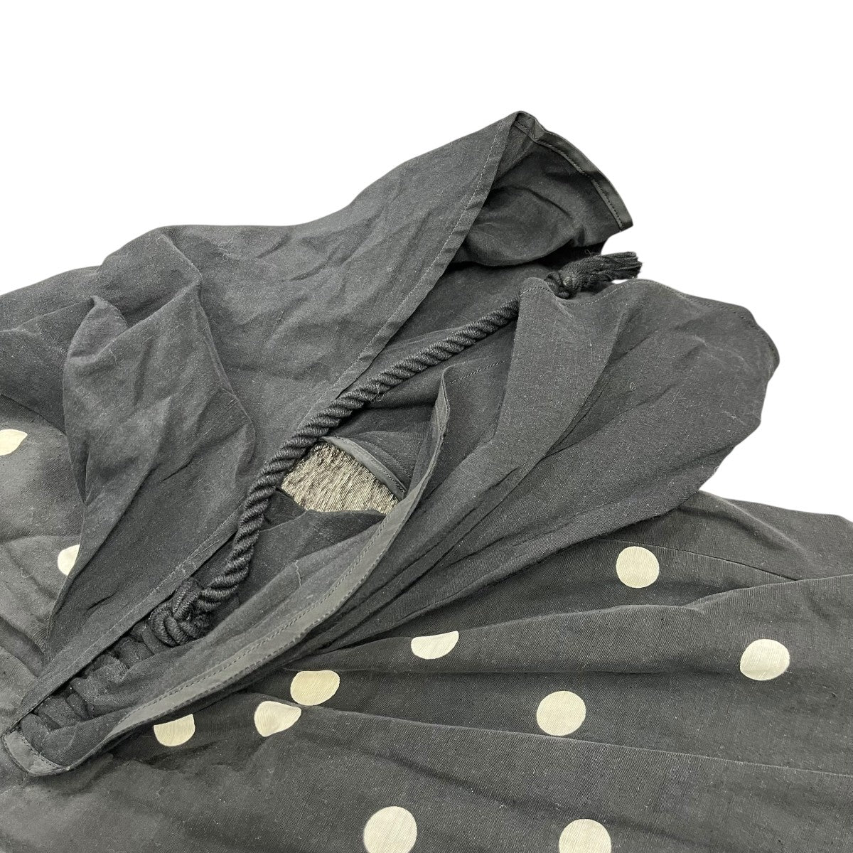 AKIRA NAKA Devon flip drawstring-sleeves dress BKシャツドレスAS2037-BK 古着・中古-4枚目のアイテム画像
