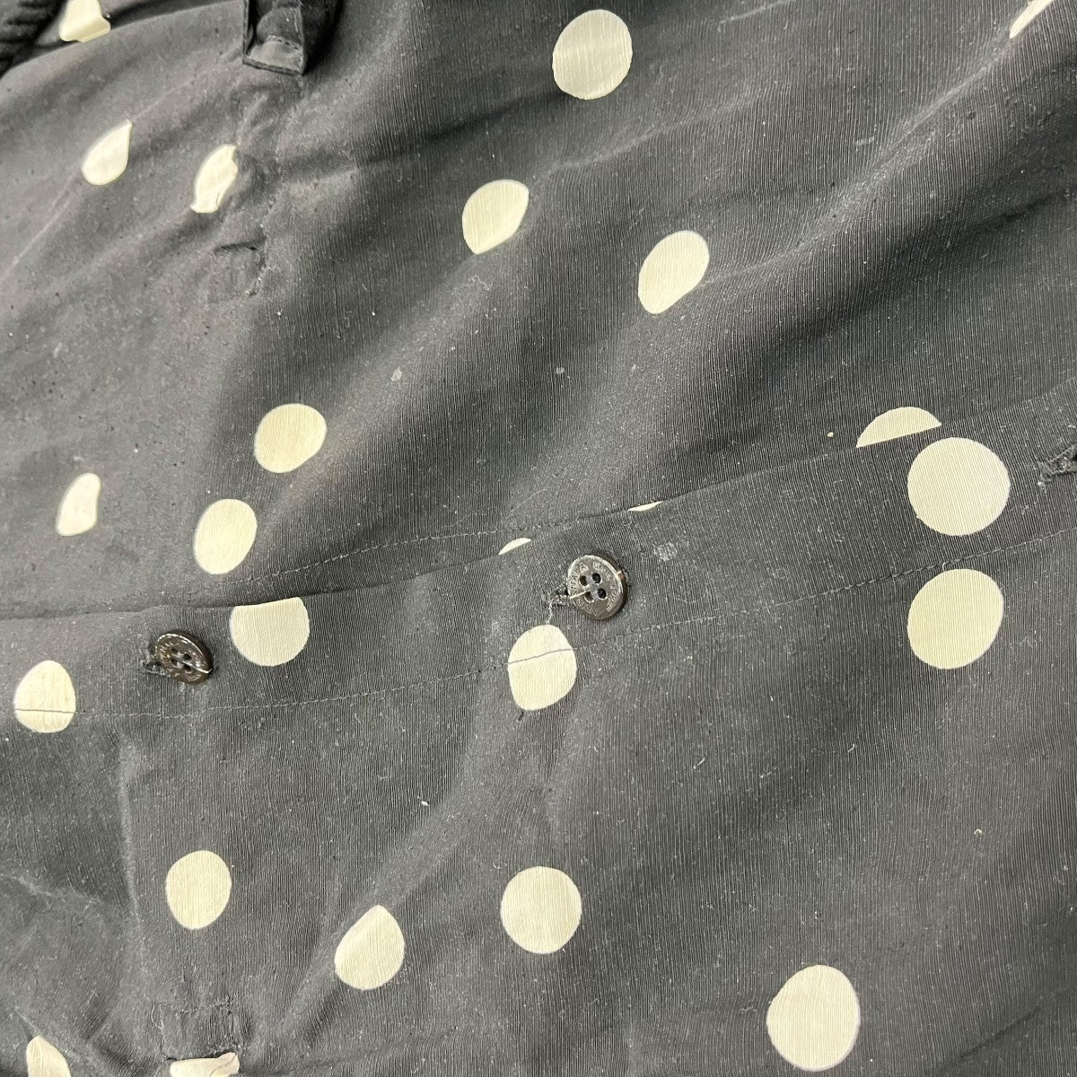 AKIRA NAKA Devon flip drawstring-sleeves dress BKシャツドレスAS2037-BK 古着・中古-8枚目のアイテム画像