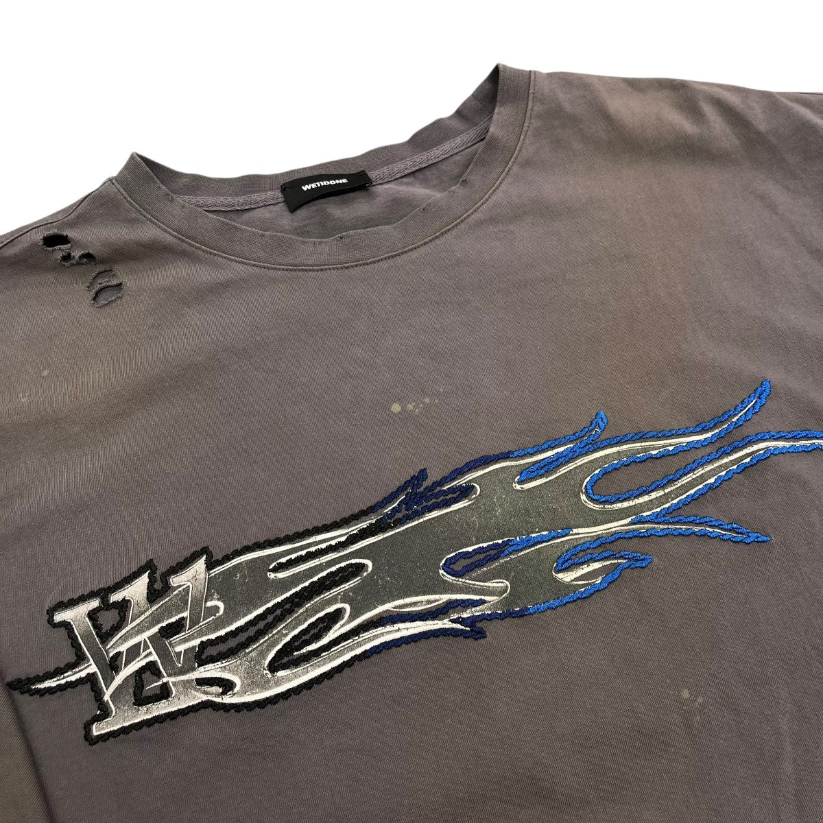 WE11DONE ダメージ加工TシャツTシャツwd tt0 24 751 u ch 古着・中古-3枚目のアイテム画像