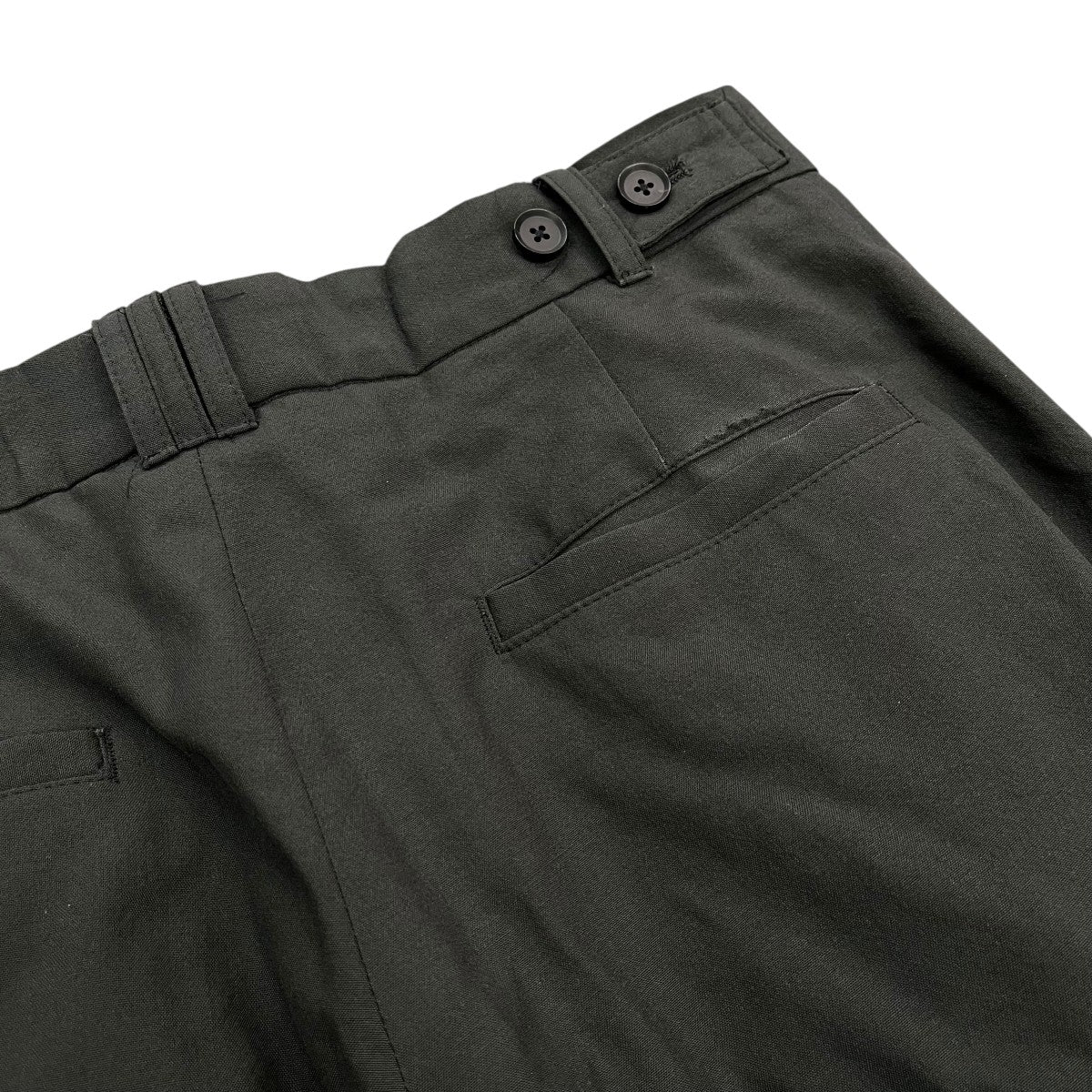 WOOL TROPICAL 3PLEATED WIDE―LEG TROUSERSスラックスyk25ss0898p