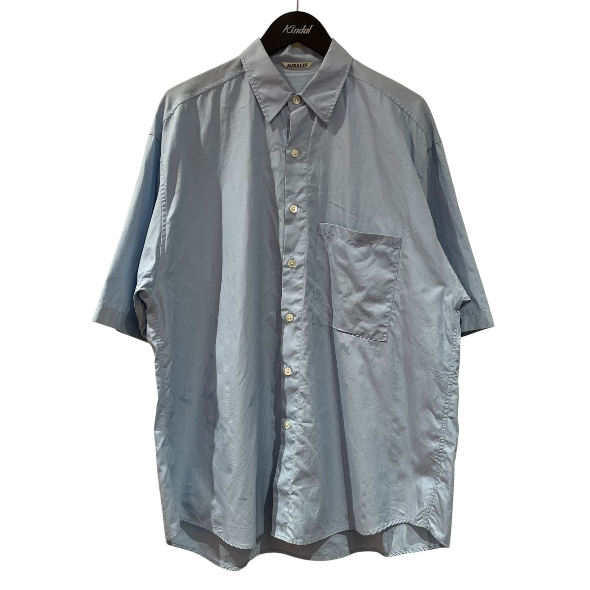 AURALEE 24SSWASHED FINX TWILL BIG HALF SLEEVED SHIRT半袖シャツA24SS03TN 古着・中古-1枚目のアイテム画像