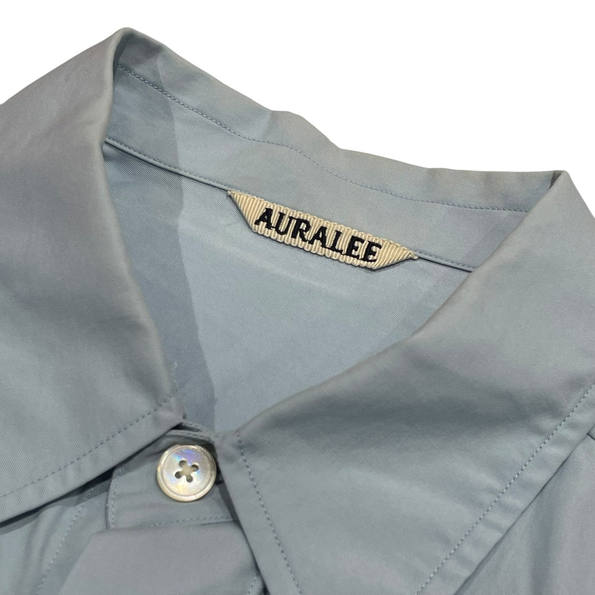 AURALEE 24SSWASHED FINX TWILL BIG HALF SLEEVED SHIRT半袖シャツA24SS03TN 古着・中古-7枚目のアイテム画像