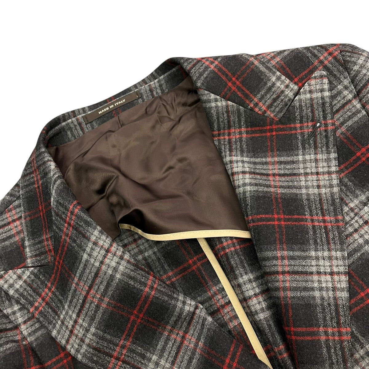 Drumohr(ドルモア) テーラードジャケット レッド×ブラック