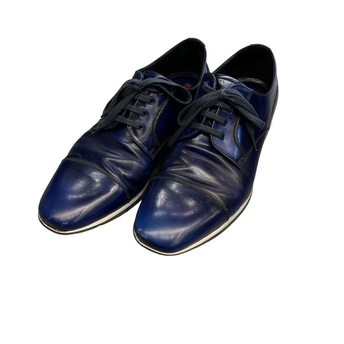 PRADA(プラダ) レザーシューズ4E 2661 4E 2661 ブルー サイズ 6