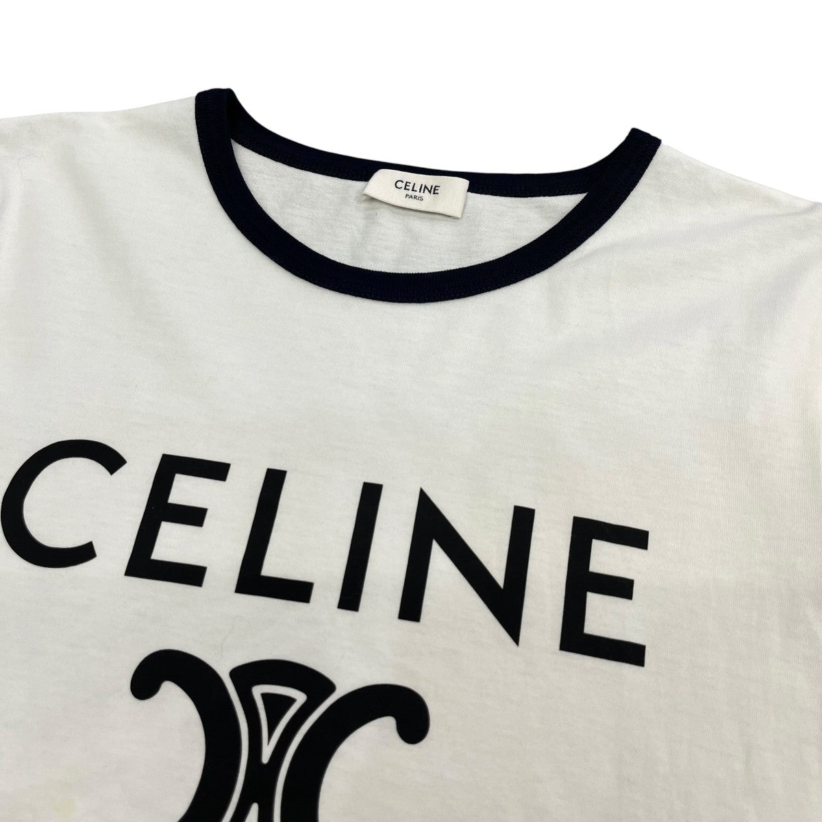 CELINE ロゴプリントリンガーTシャツ2X871501F 古着・中古-3枚目のアイテム画像