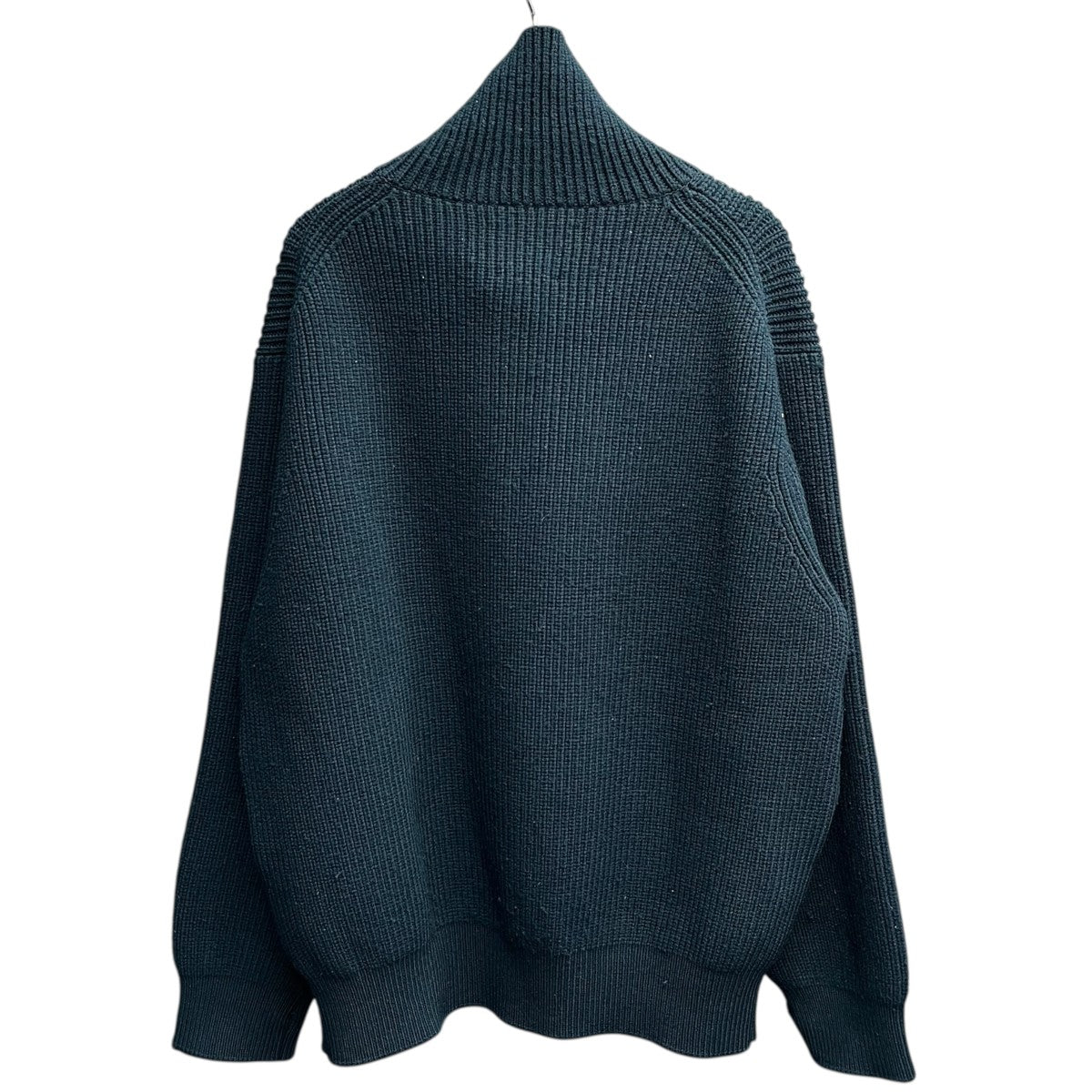 YOKE(ヨーク) 3 4 FRONT ZIP HIGHNECK RIB SWEATERジップアップニット
