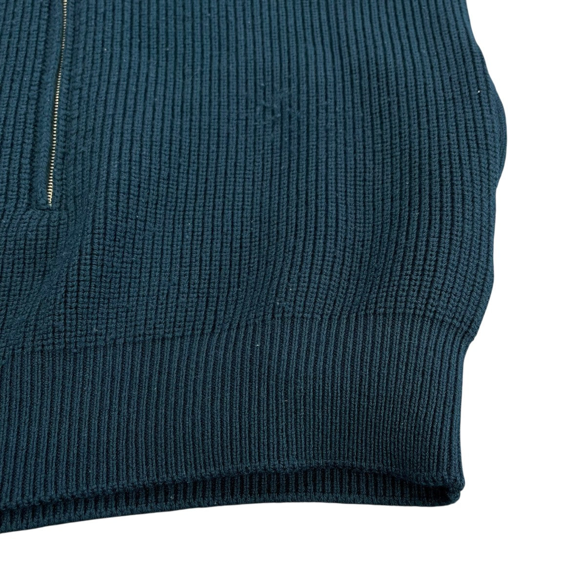 YOKE(ヨーク) 3 4 FRONT ZIP HIGHNECK RIB SWEATERジップアップニット