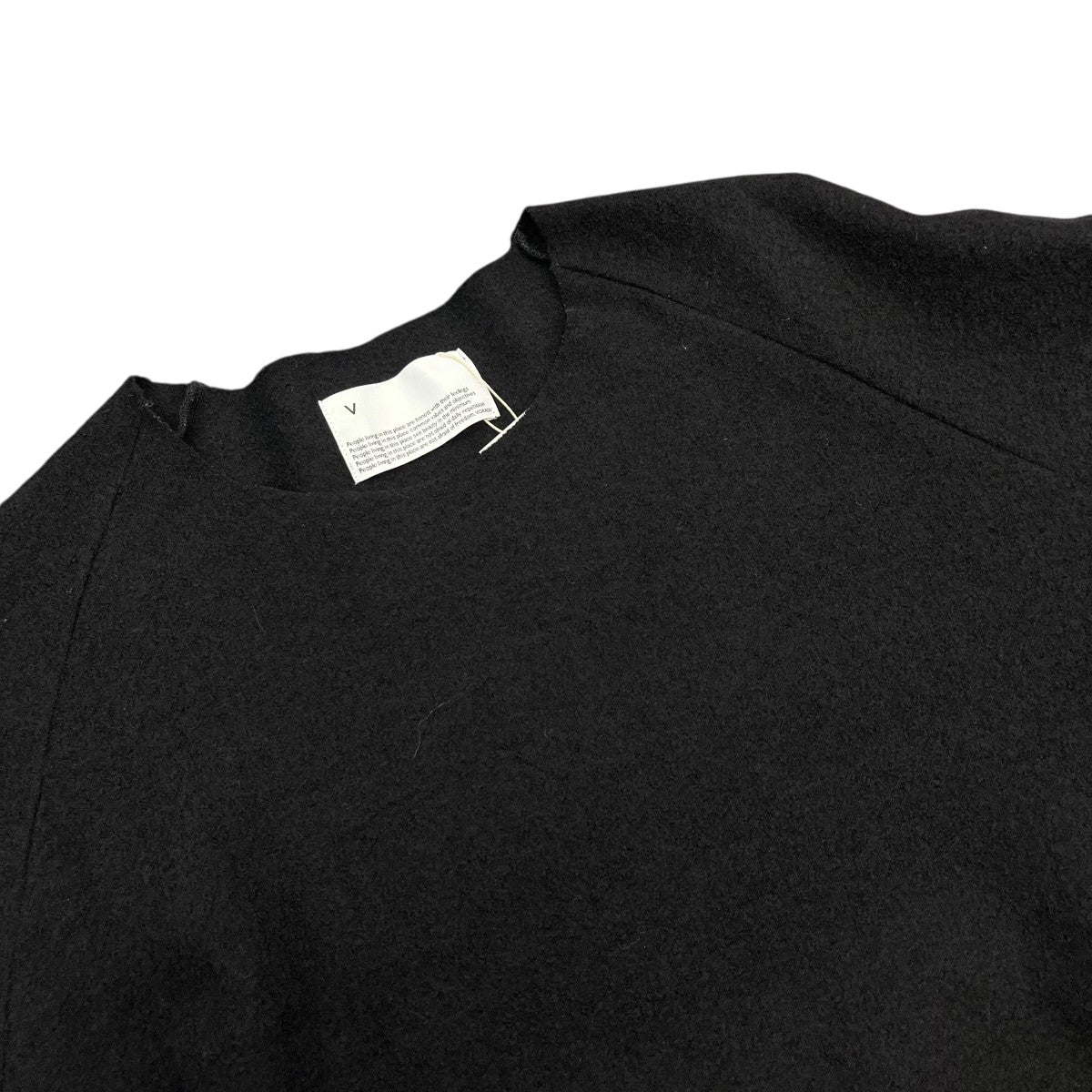 WOOL RING JERSEY Crew Neck PulloverウールカットソーVOCN-I92