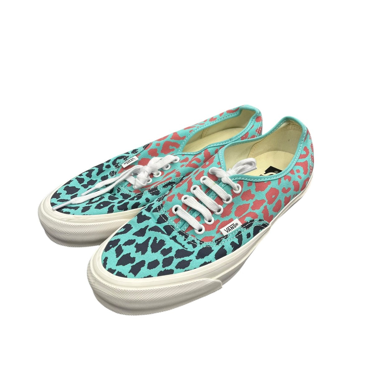 VANS PREMIUM AUTHENTIC 44 CHEETAH POOL BLUEローカットスニーカー721356 古着・中古-1枚目のアイテム画像