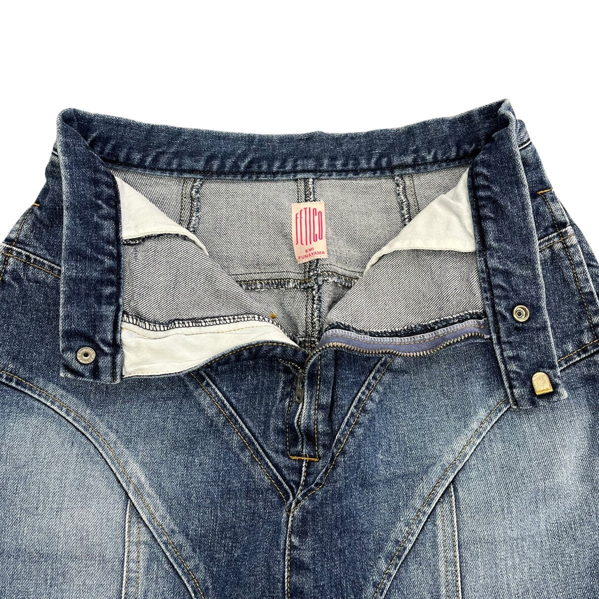 FETICO WASHED SLIT DENIM SKIRTデニムスカートFTC234-0502 古着・中古-3枚目のアイテム画像