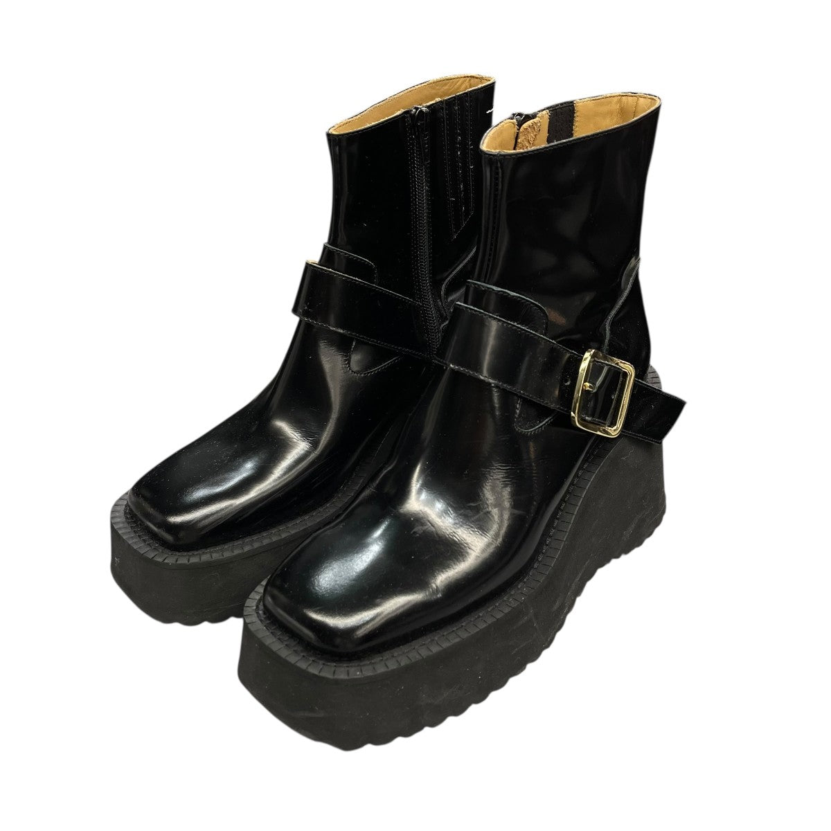 【美品】コムデギャルソン　COMMDEdesGARCONS コムデギャルソン限定ミズノ 厚底スニーカー-黒-2025AW