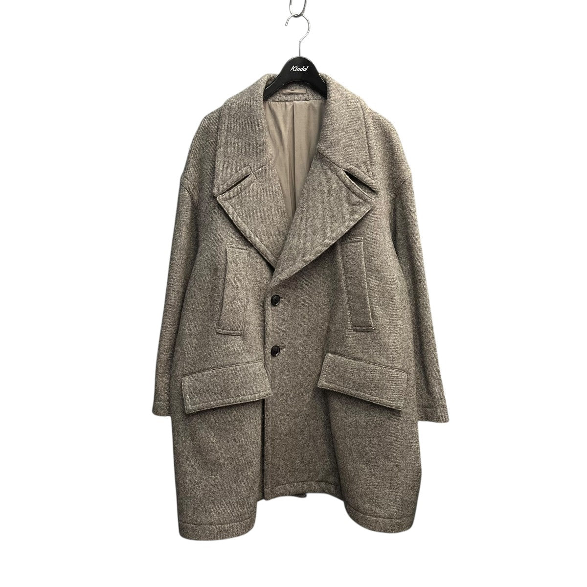OVERSIZED DOUBLE BREASTE HALF COATコートYK21AW0248C