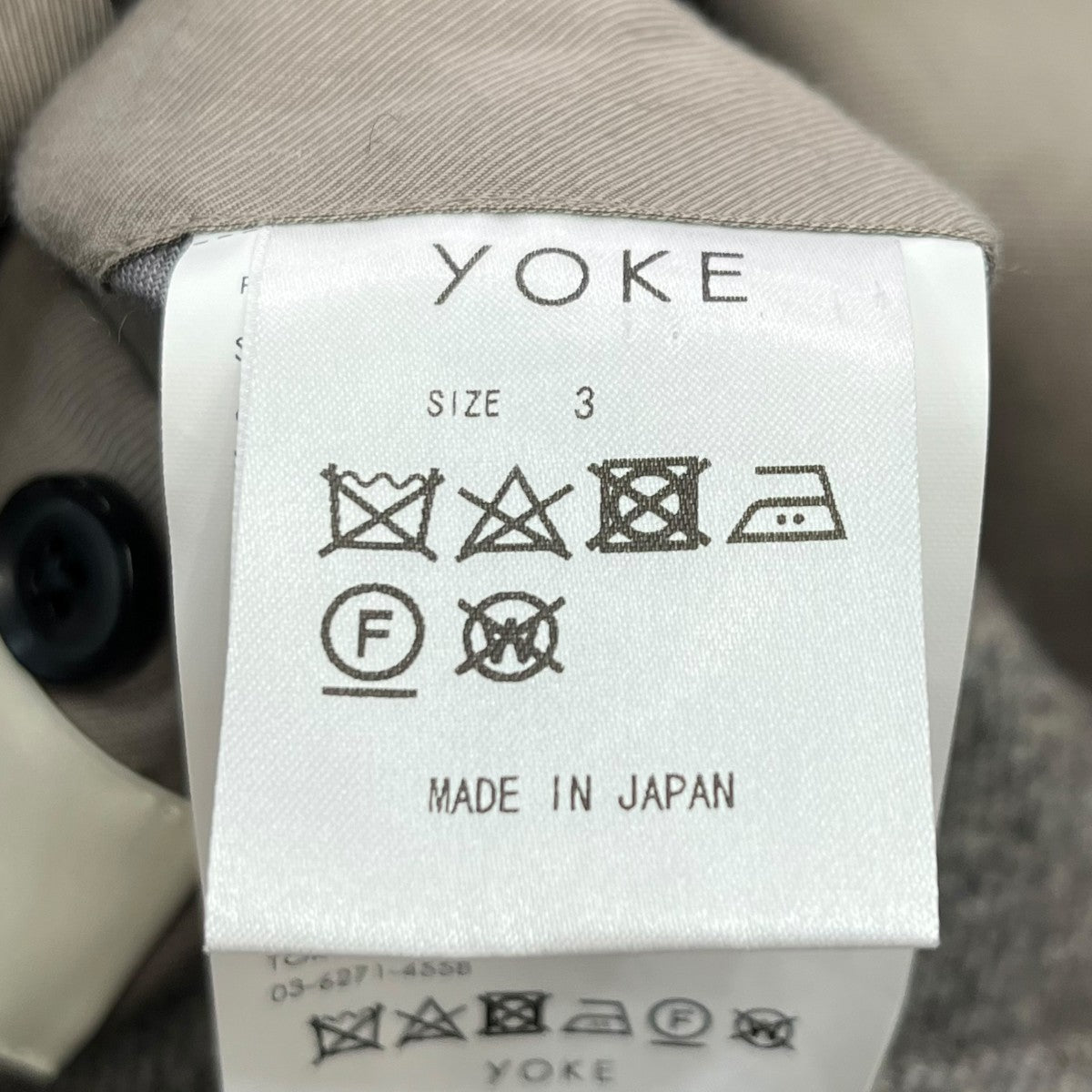 OVERSIZED DOUBLE BREASTE HALF COATコートYK21AW0248C