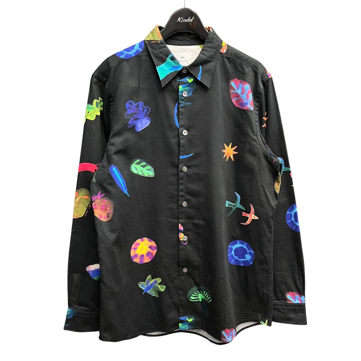 PS Paul Smith Southdowns Way プリントシャツレギュラーカラーシャツ132311 765X 古着・中古-1枚目のアイテム画像