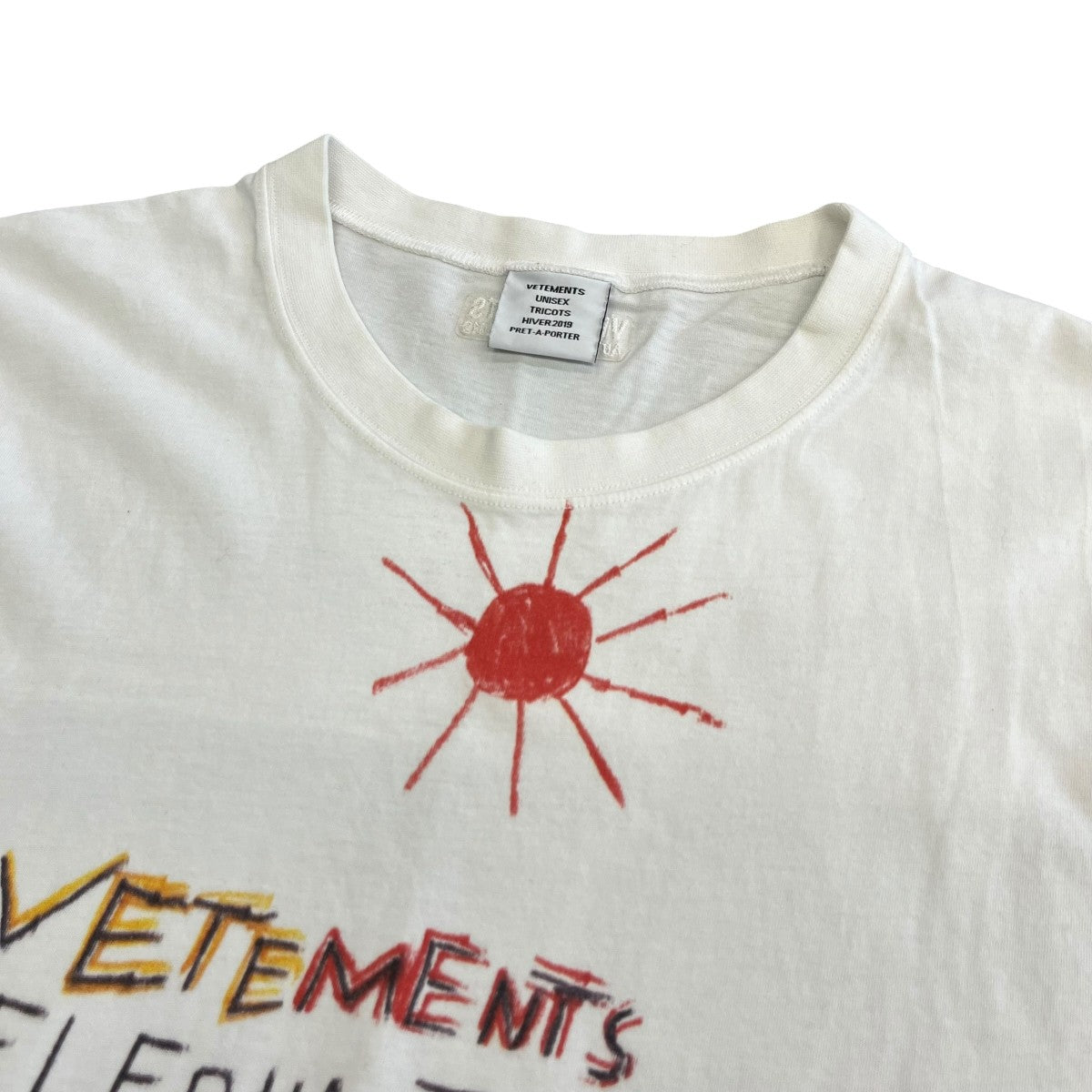 VETEMENTS 18AWELEPHANT IN THE ROOM TEE半袖カットソーUAH19TR310 古着・中古-3枚目のアイテム画像