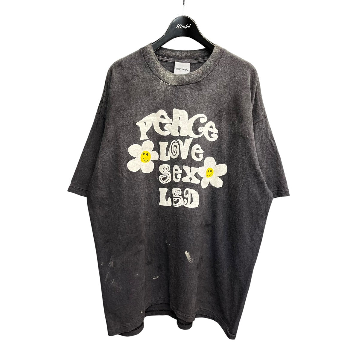 READYMADE SS T-SHIRT PEACE半袖カットソーRE-CO-BK-00-00-280 古着・中古-1枚目のアイテム画像