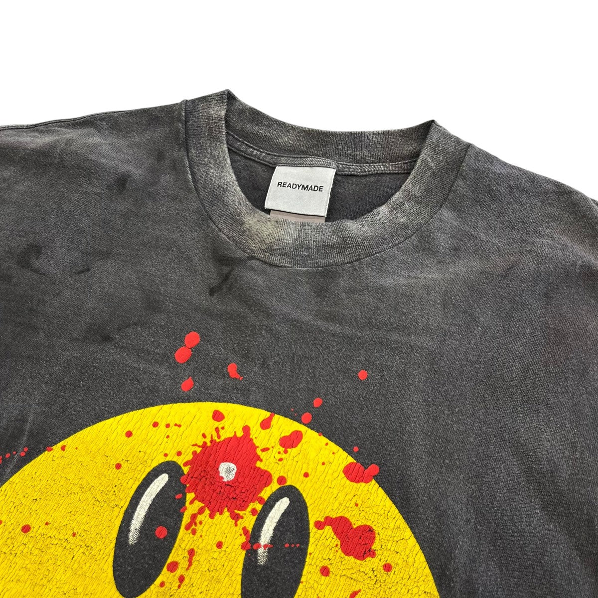 READYMADE SS T-SHIRT SMILE BLACK半袖カットソーRE-CO-BK-00-00-279 古着・中古-3枚目のアイテム画像
