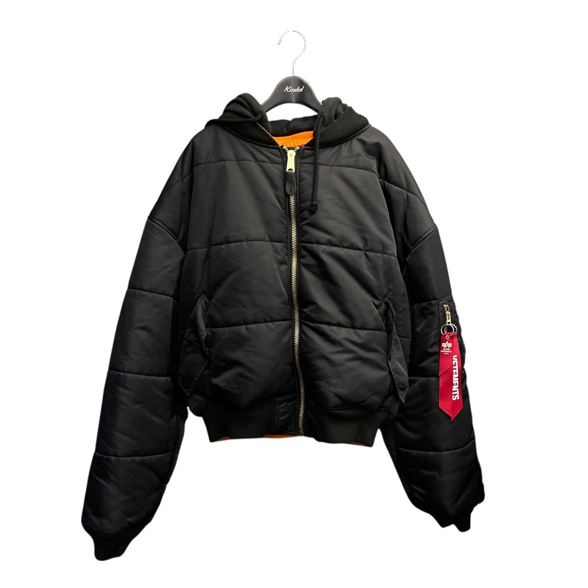 VETEMENTS 18SS アルファ リバーシブル ボンバージャケット S VETEMENTS x Alpha Industries リバーシブル ボンバージャケット