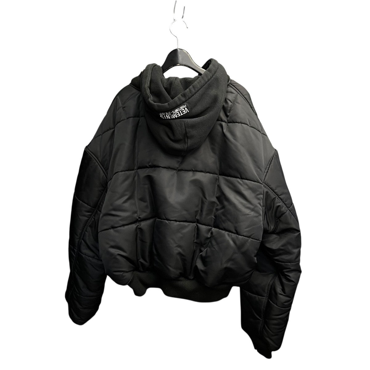 VETEMENTS×ALPHA INDUSTRIES 18SSReversible Hooded Bomber Jacket