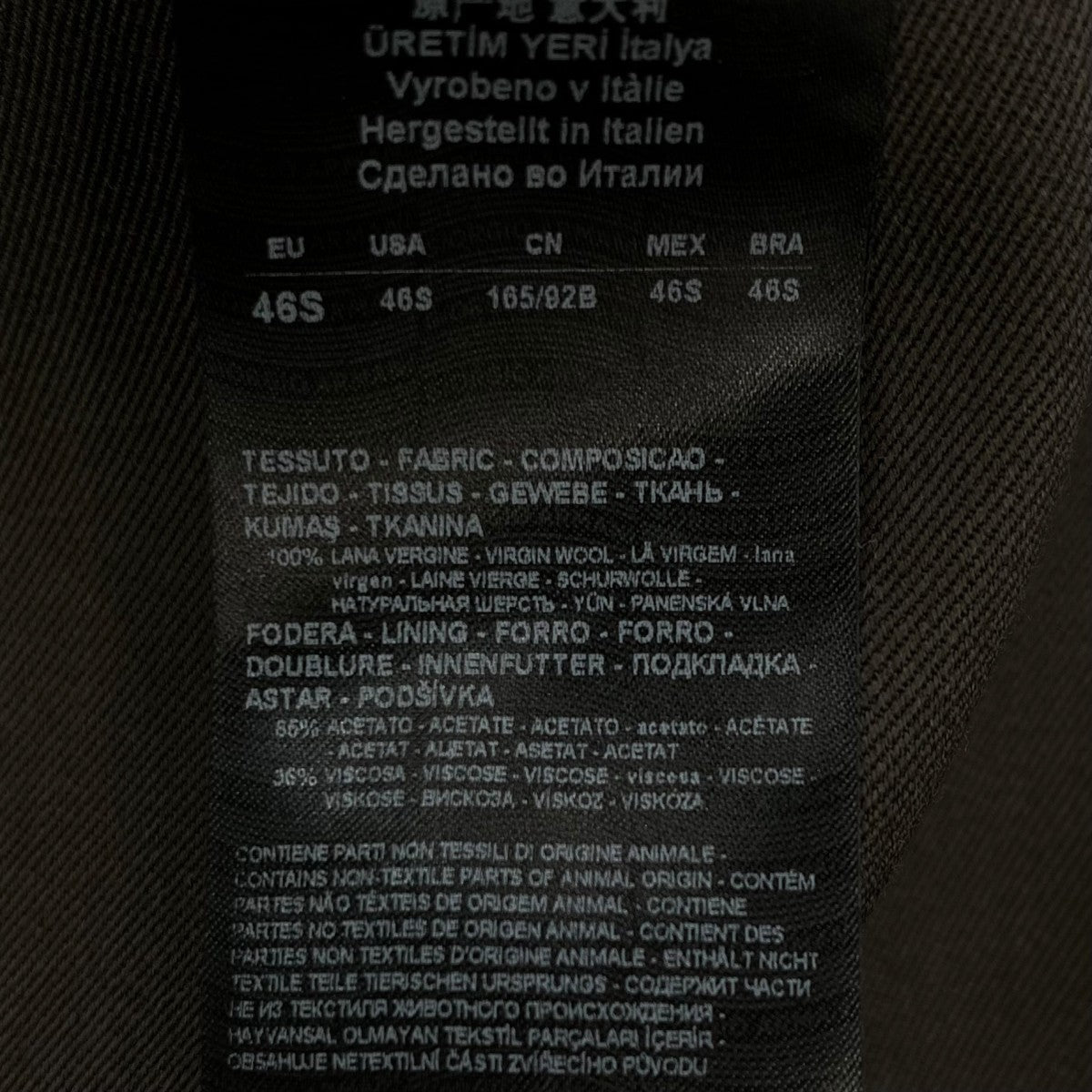 GIORGIO ARMANI 23AWステンカラーコート3WGOL0BN T03M5 古着・中古-6枚目のアイテム画像