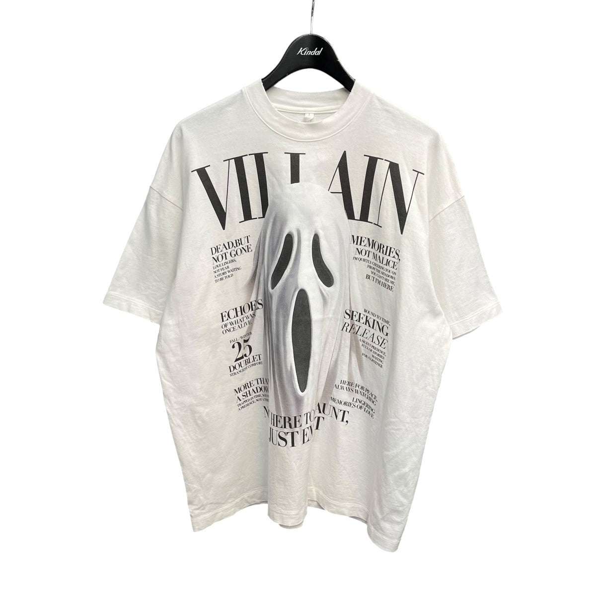 doublet 25AWVILLAIN COVER PRINT T-SHIRTプリントTシャツ25AW48CS411 古着・中古-1枚目のアイテム画像