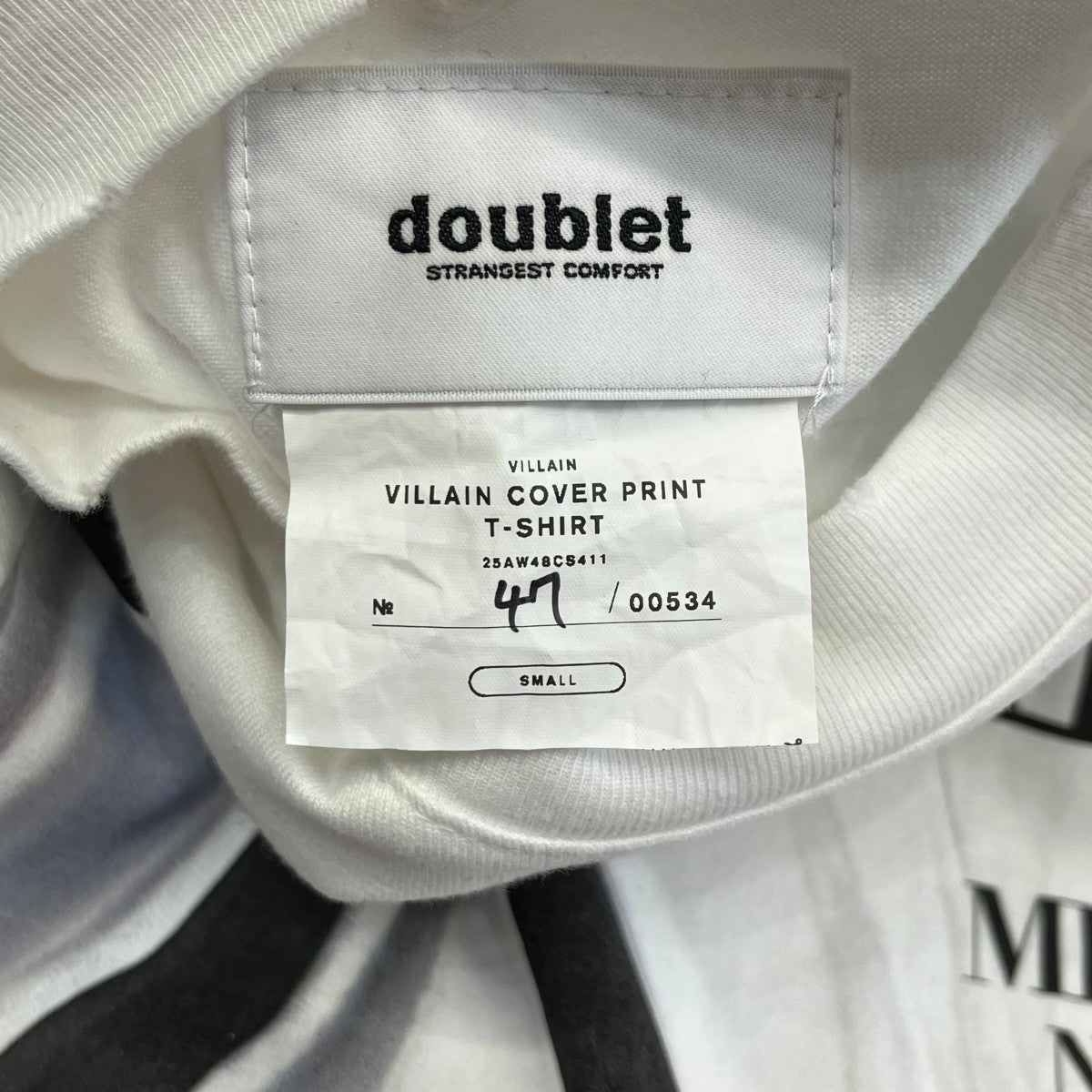 doublet 25AWVILLAIN COVER PRINT T-SHIRTプリントTシャツ25AW48CS411 古着・中古-6枚目のアイテム画像