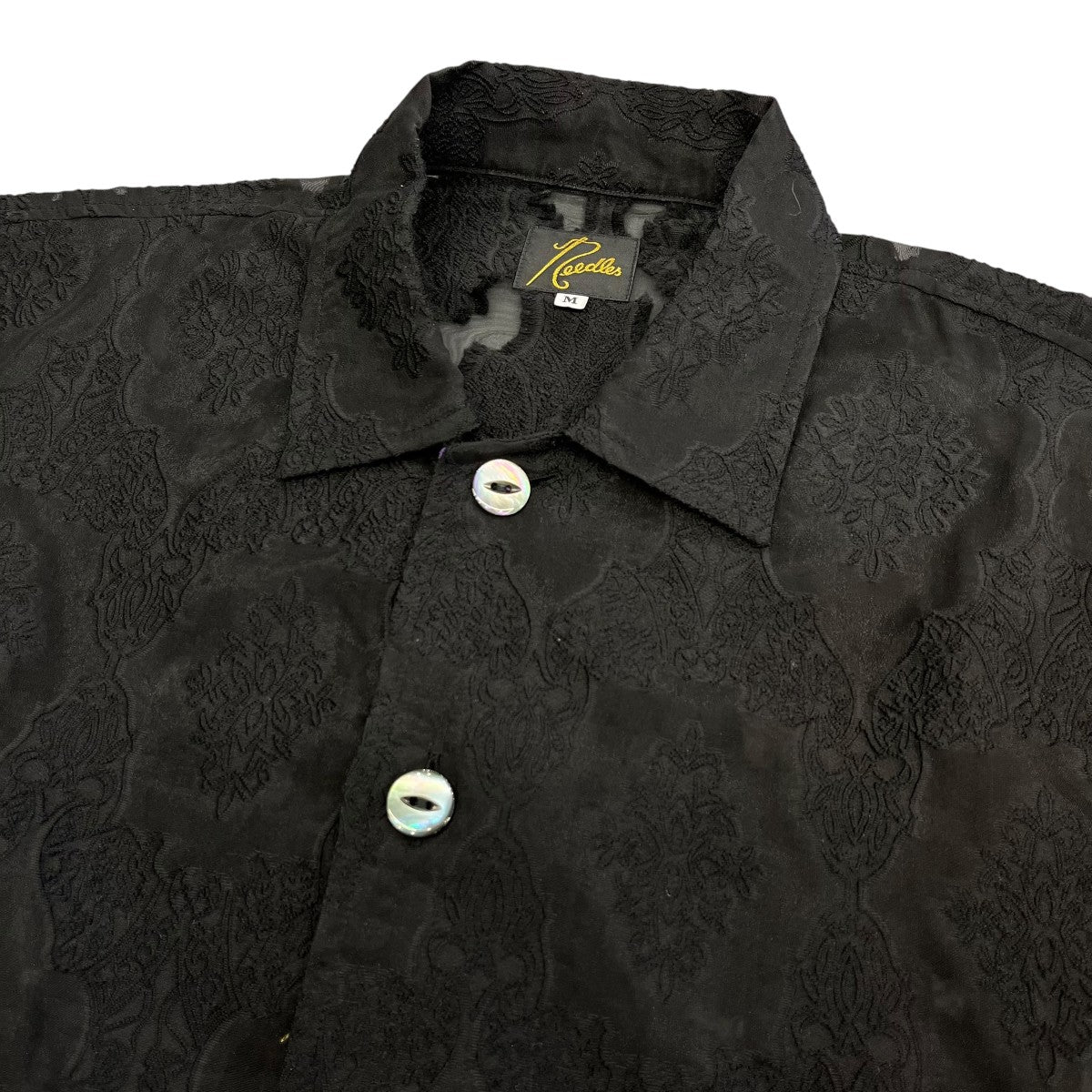 Needles 25AWCabana Shirt -Victorian Sheer-半袖シャツRW274 古着・中古-3枚目のアイテム画像