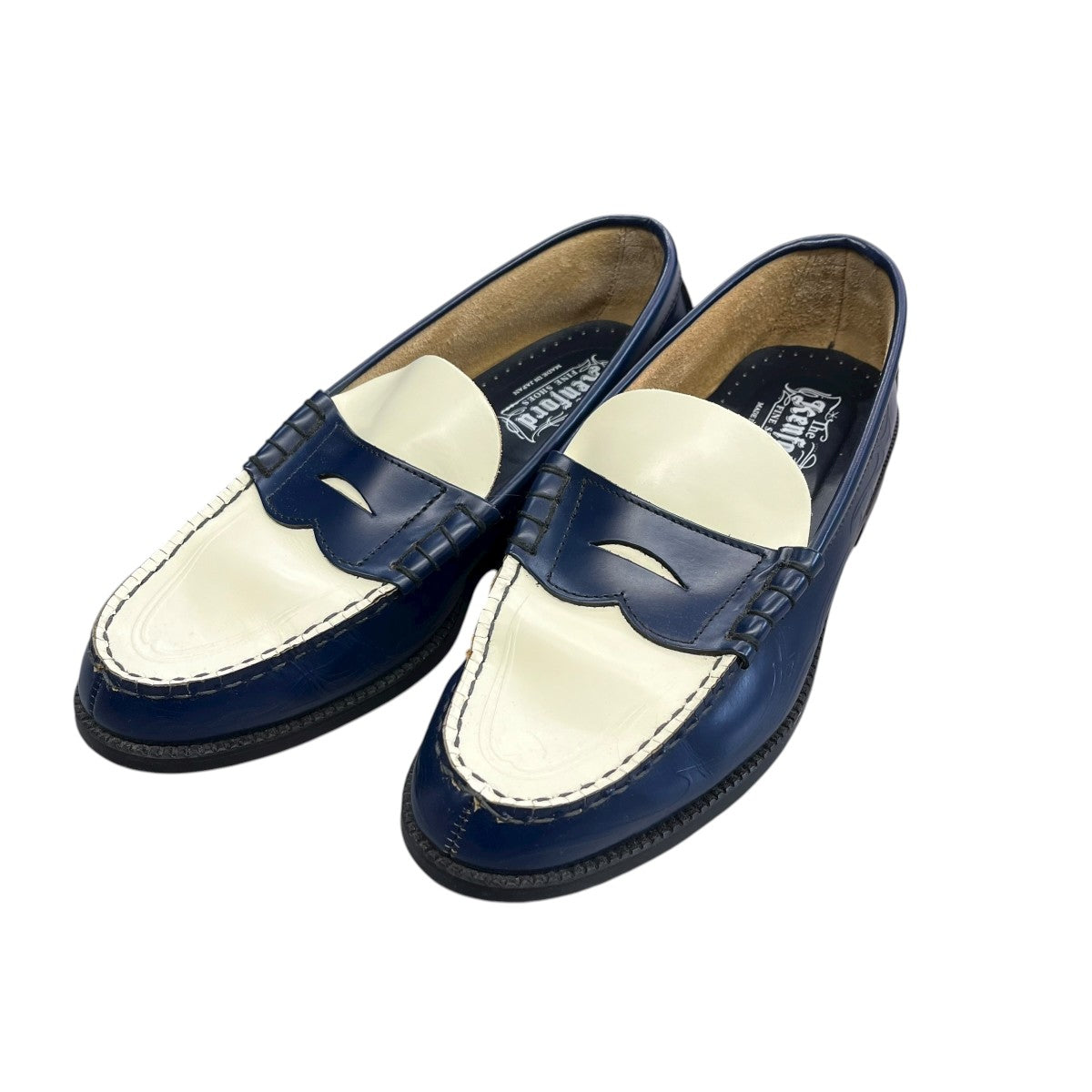 PULP別注 Pinstripe Combi Loafersローファー
