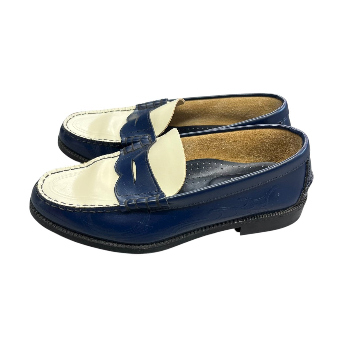 PULP別注 Pinstripe Combi Loafersローファー