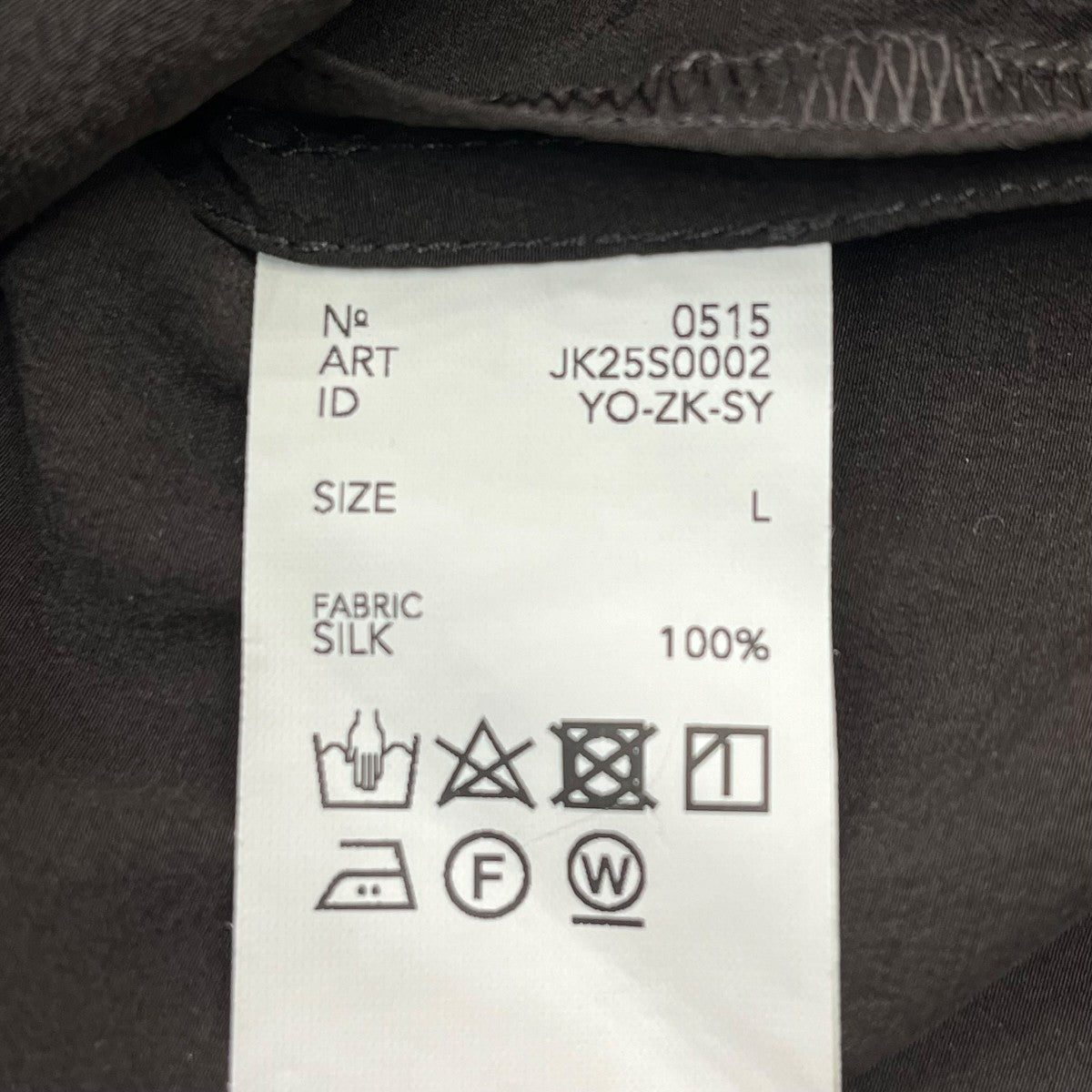 High Count Silk JacketテーラードジャケットJK25S0002