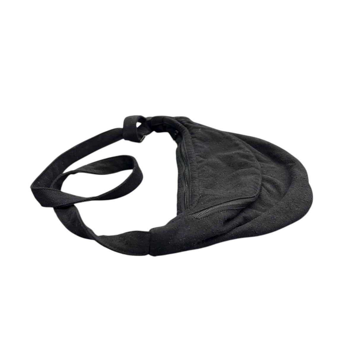 COMOLI(コモリ) シルクネップショルダーポーチ ブラック｜【公式