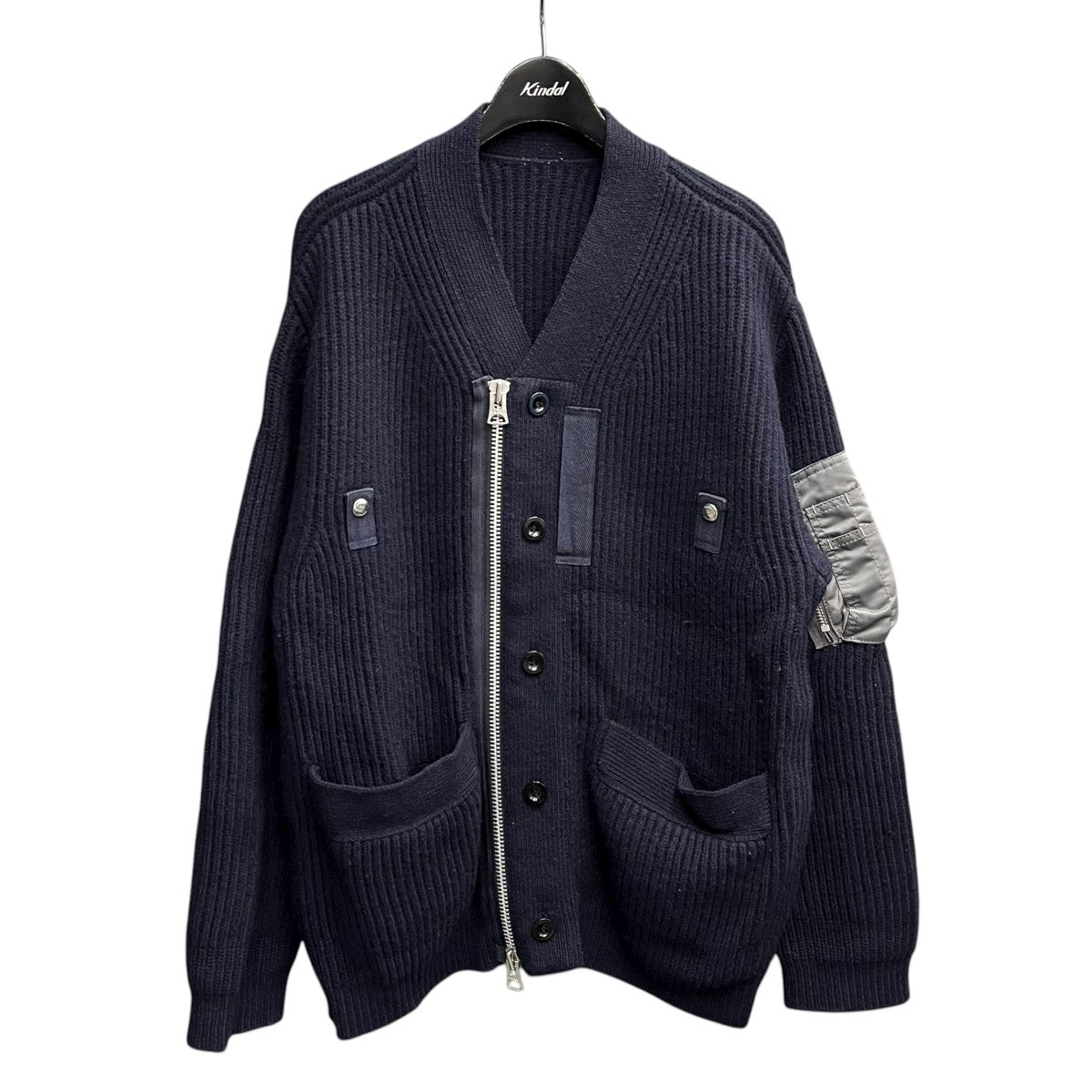 sacai(サカイ) フルジップカーディガン23-03166M 23-03166M ネイビー