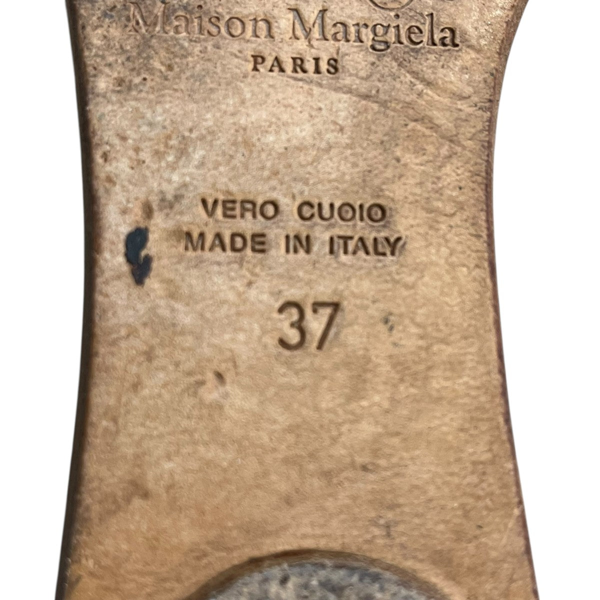 Maison Margiela マルジェラ レザーパンプス ベージュ 37 アウトレット】Maison Margiela メゾンマルジェラ パンプス/ストラップ