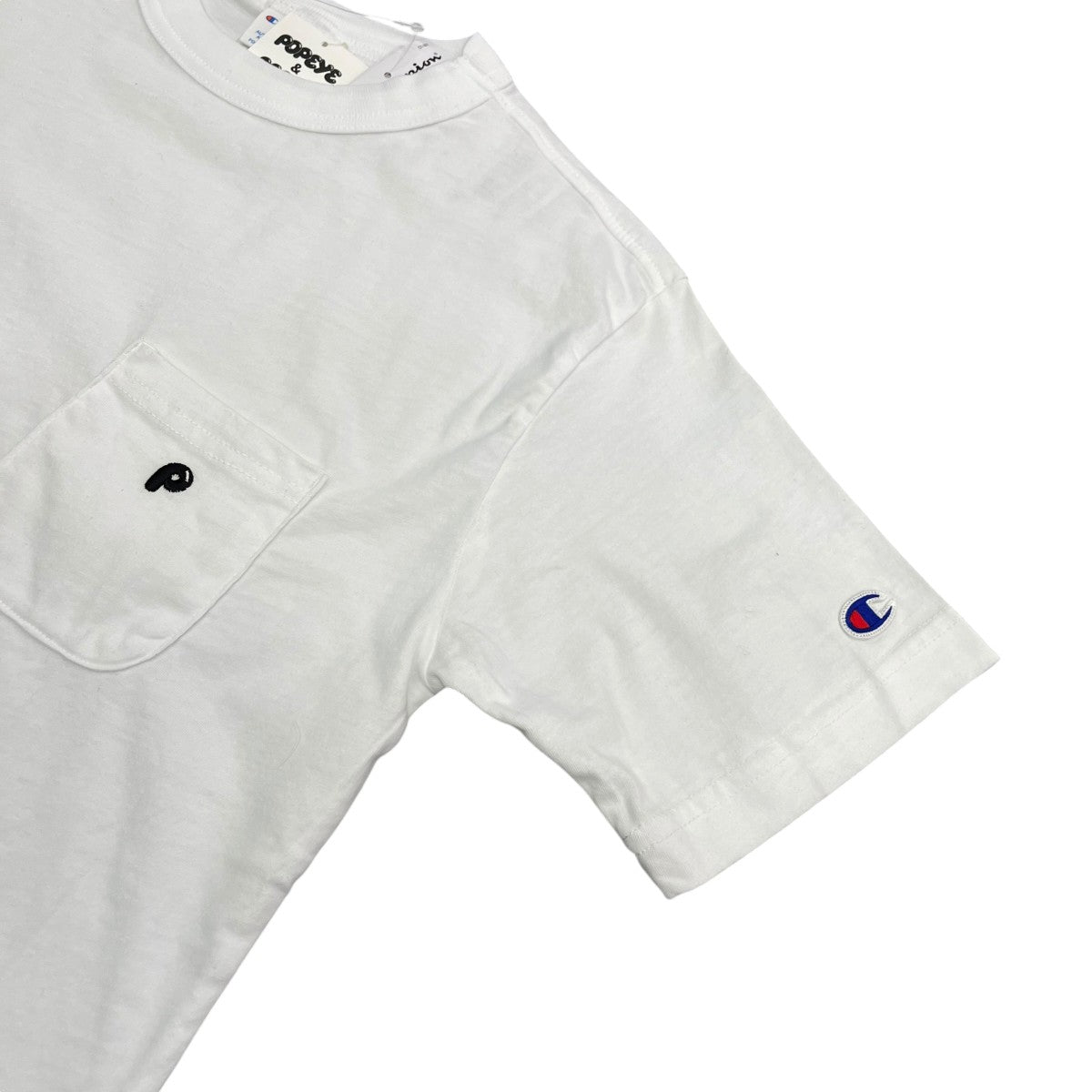 BEAMS×Champion popeye Pocket S S TTシャツC8 J303 古着・中古-4枚目のアイテム画像