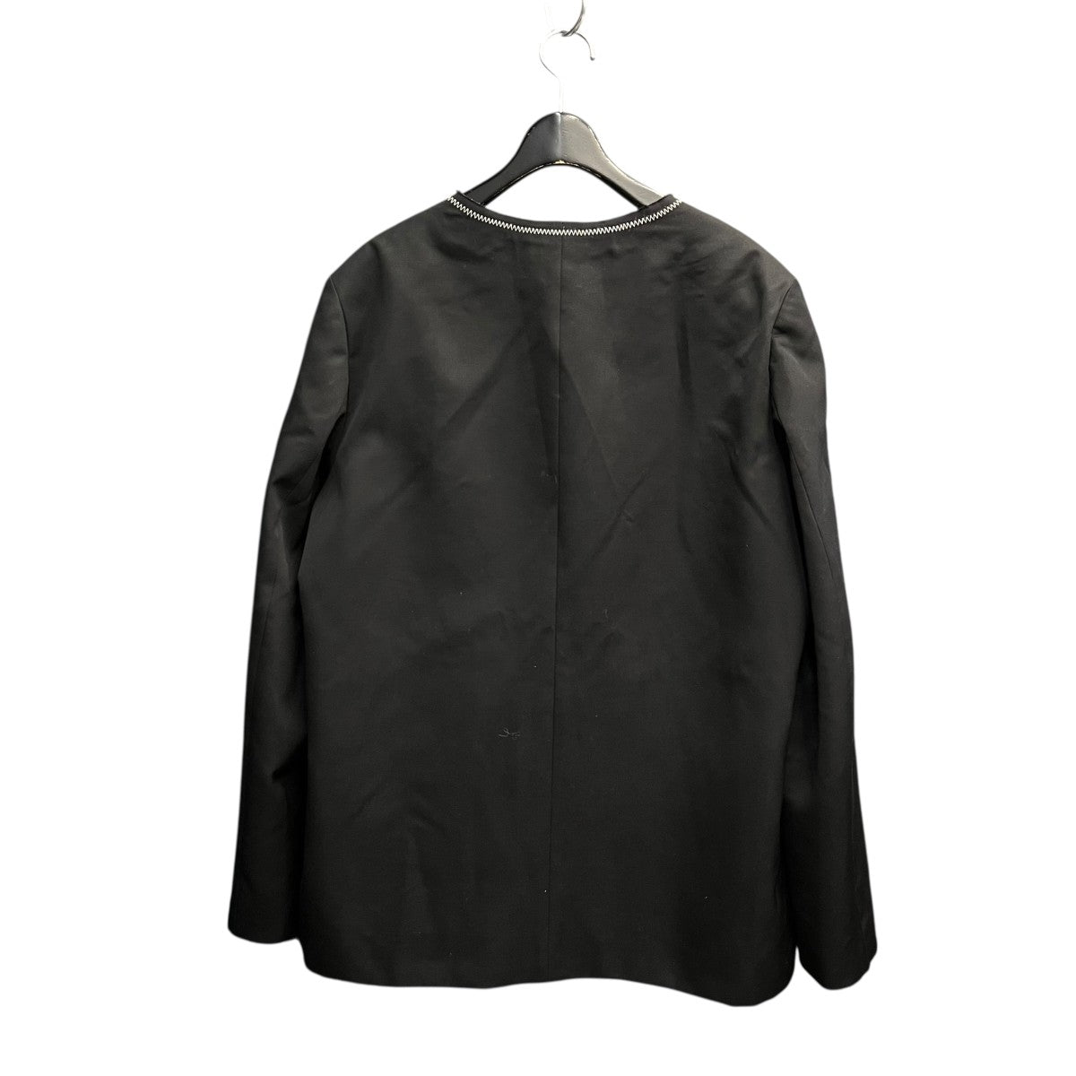 24AWJERED TAILORED JACKETノーカラージャケットNL24F-305-N2038-9999-BK-S