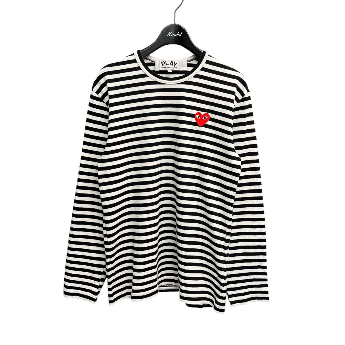 PLAY COMME des GARCONS AD2022ボーダーカットソーAZ-T164 古着・中古-1枚目のアイテム画像