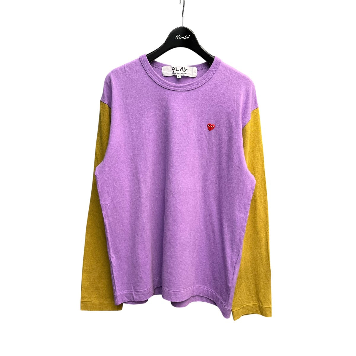 PLAY COMME des GARCONS AD2021ロングスリーブカットソーAZ-T316 古着・中古-1枚目のアイテム画像