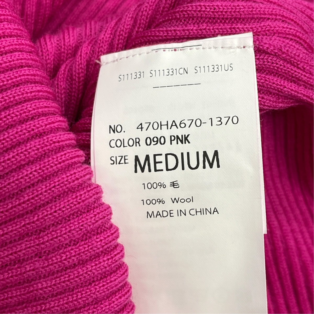 high neck long sleeves薄手ニット470HA670-1370