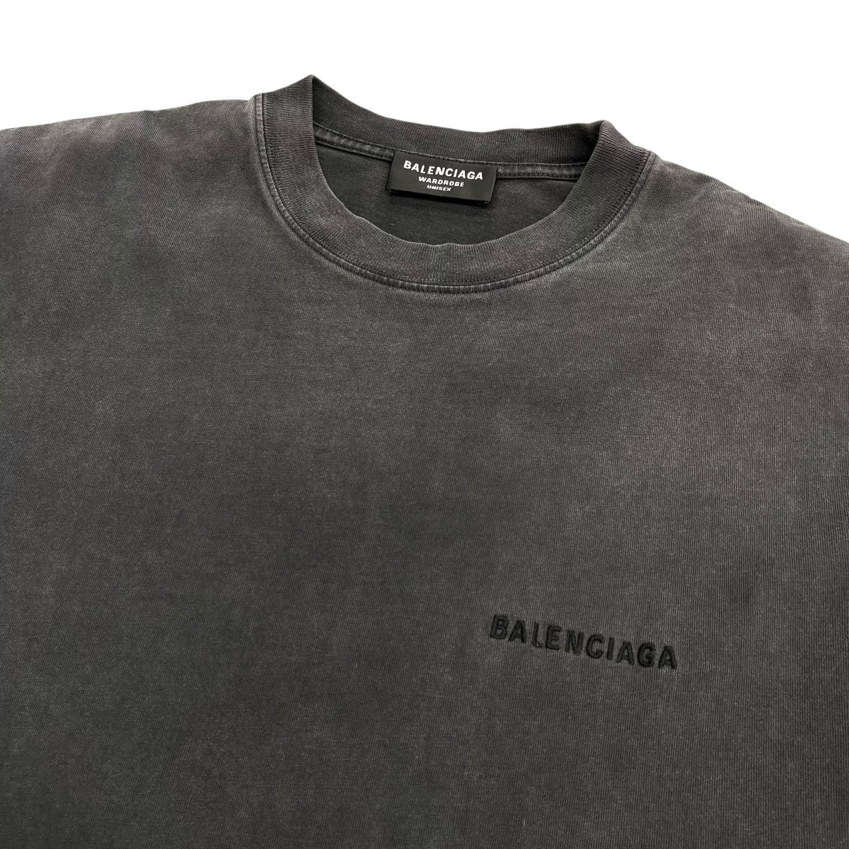 BALENCIAGA ロゴ刺繍Tシャツ612966 古着・中古-3枚目のアイテム画像