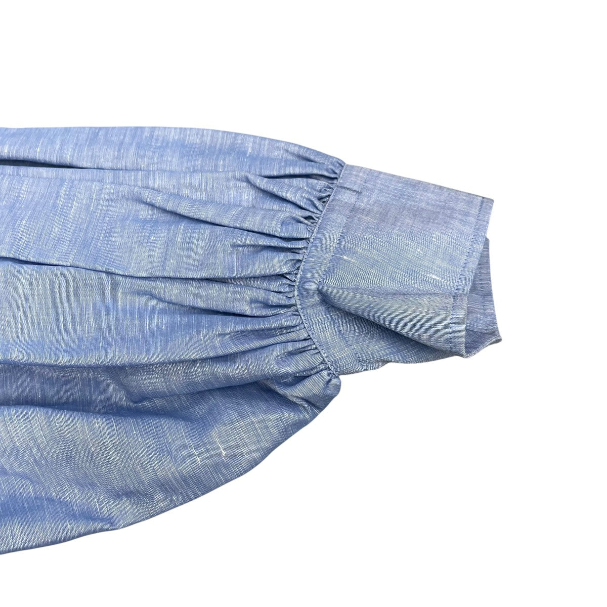 HYKE C L BALLOON SLEEVE BLOUSEノーカラーシャツ241-15207 古着・中古-4枚目のアイテム画像