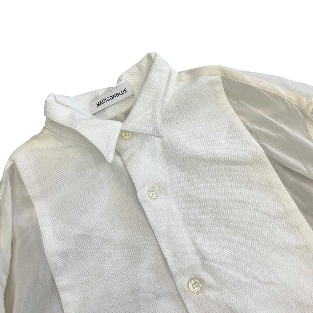 MADISON BLUE TUXEDO SH SILKシアーシャツMB204-5021 古着・中古-3枚目のアイテム画像