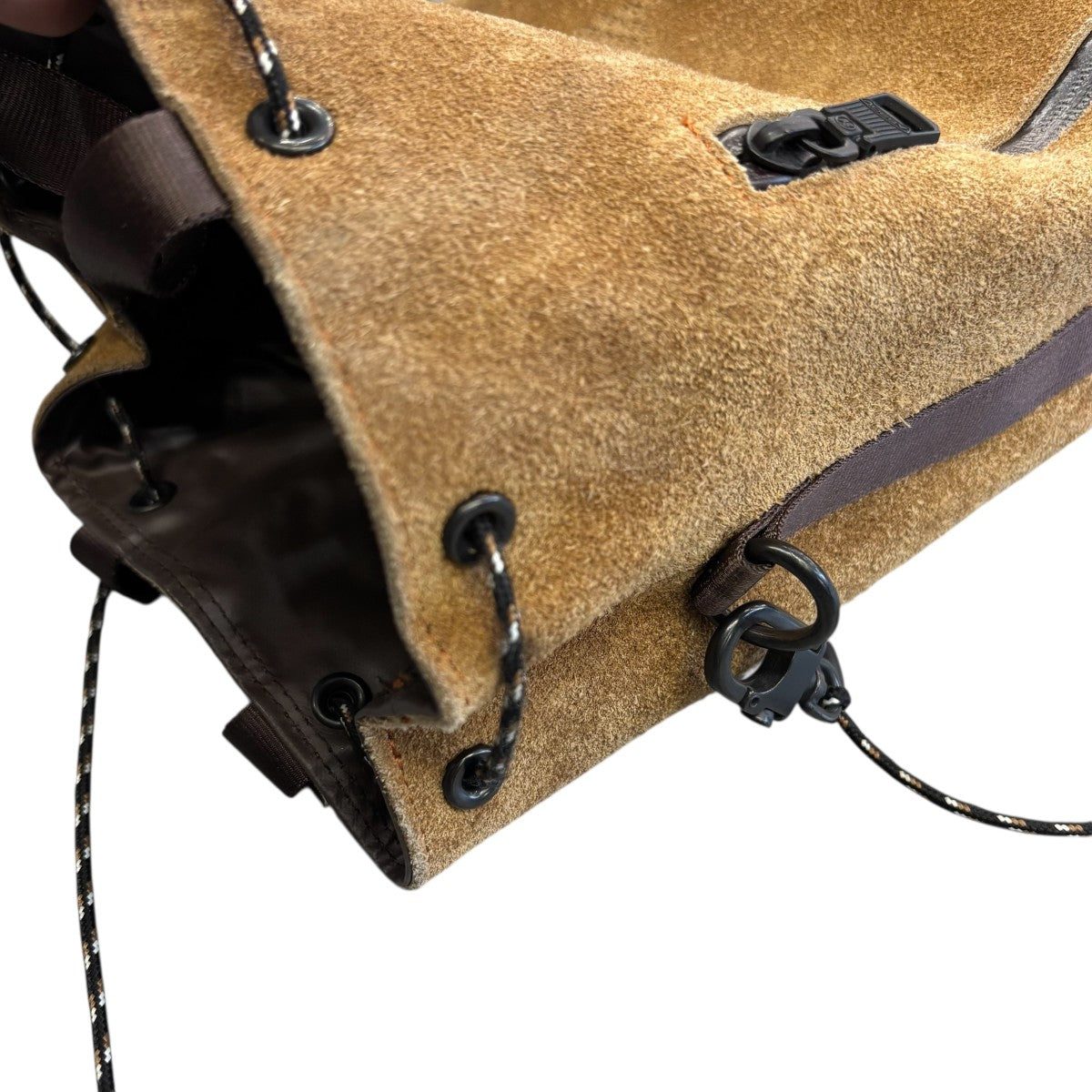 WATER PROOF SUEDE DRAWSTRING BAGショルダーバッグ091754