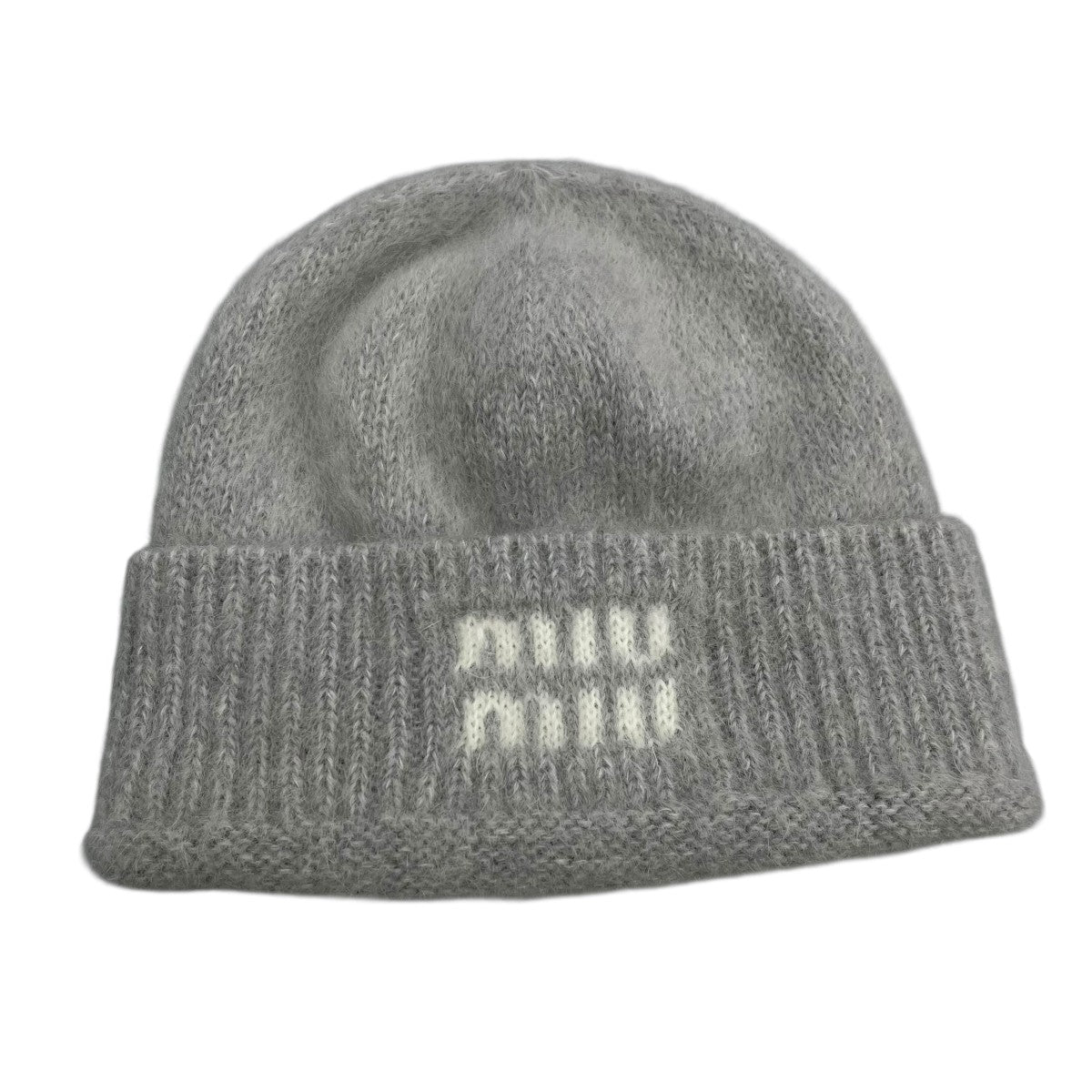 MIU MIU(ミュウミュウ) ニット帽5HC378 5HC378 グレー｜【公式